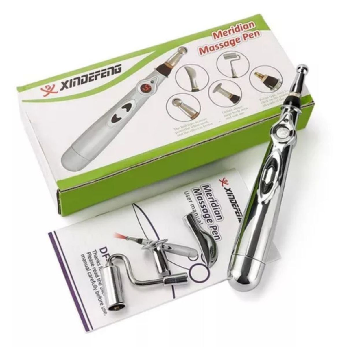 GENERICO - Lapiz recargable de acupuntura 5 en 1 boligrafo potente