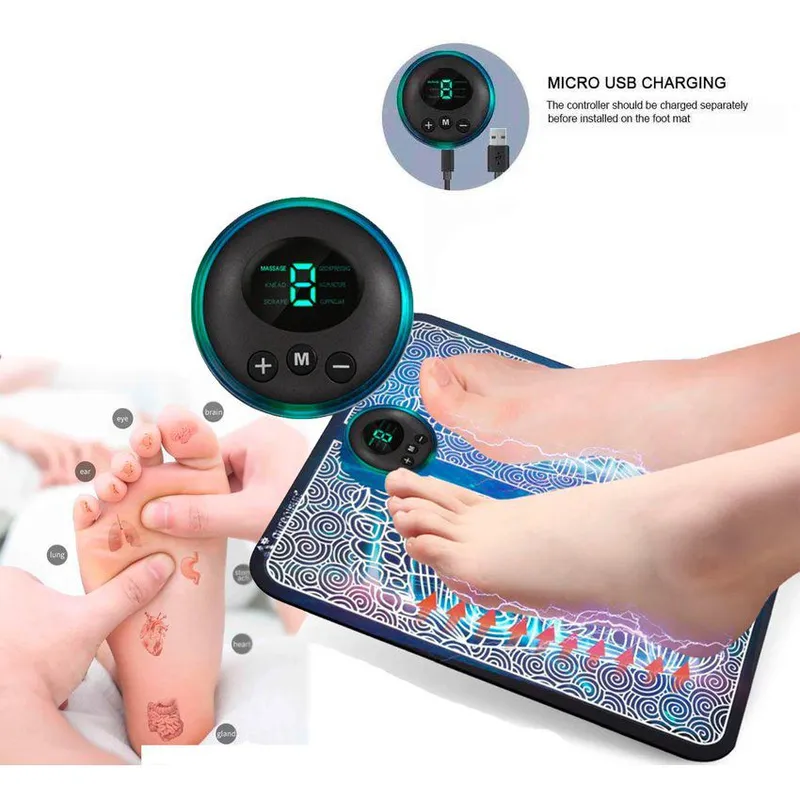 GENERICO - Masajeador de pies para promover la circulación sanguínea usb