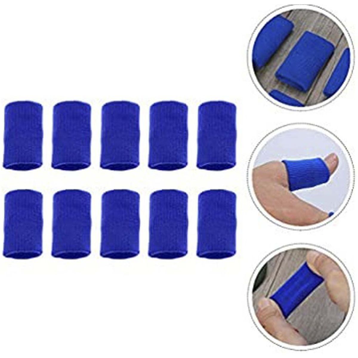 GENERICO - Kit 10 férulas para dedos ajustable soporte protector