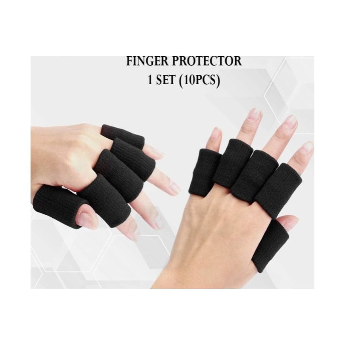 GENERICO - Kit 10 férulas para dedos ajustable soporte protector