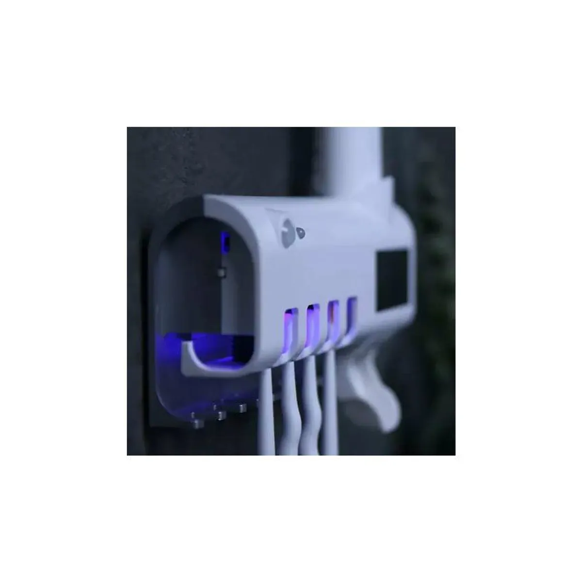 GENERICO - Porta cepillos esterilizador inteligente recarga usb y solar