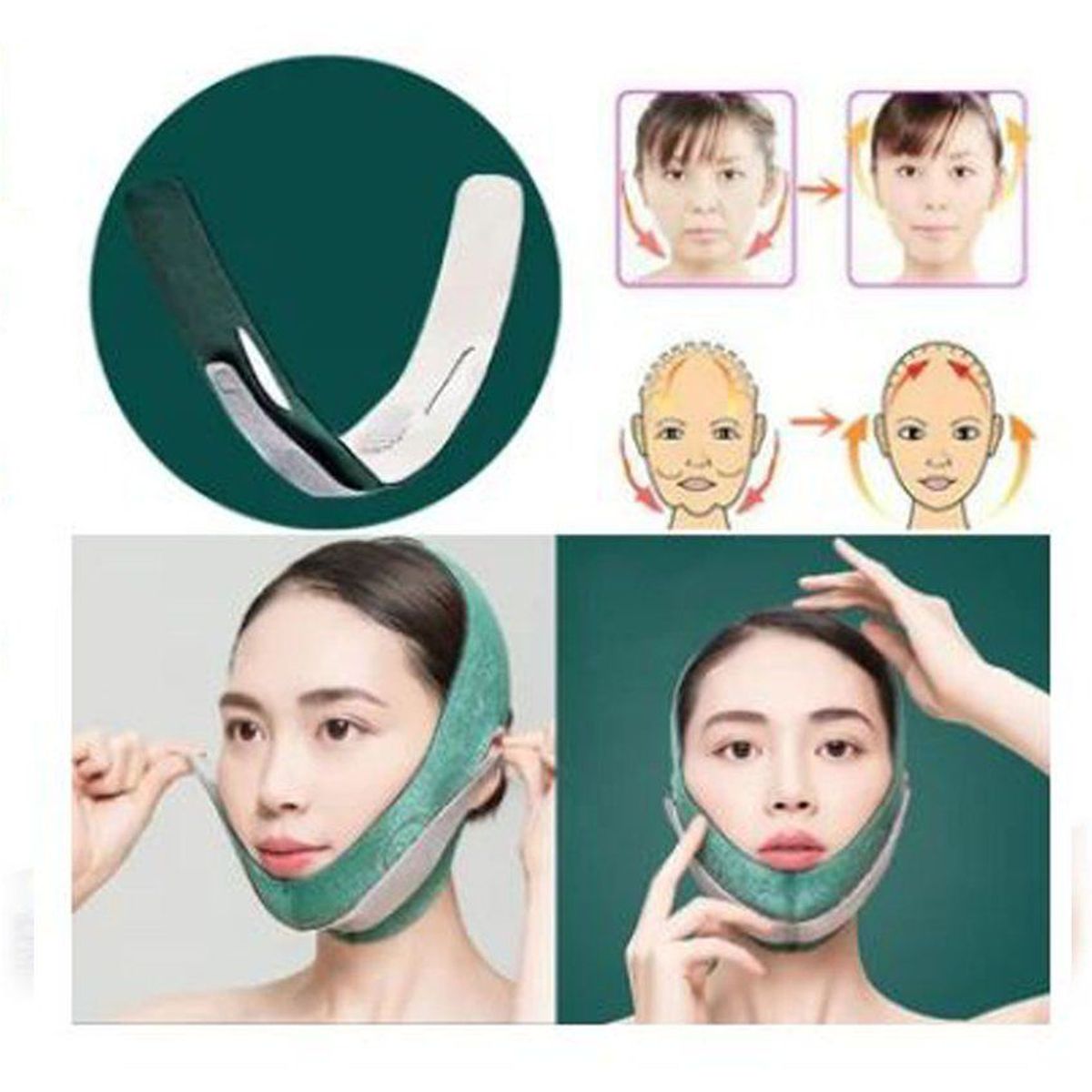 GENERICO - Reductor  faja de papada vendaje adelgazante sujetador