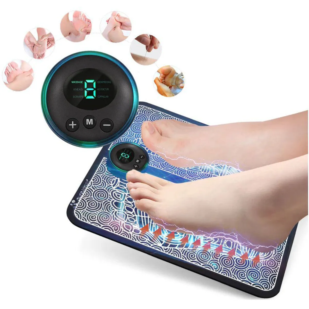 GENERICO - Electro masajeador  smart recargable usb con pantalla