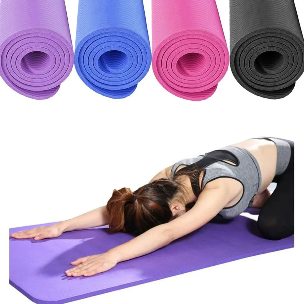 HOLGU - Colchoneta Mat Yoga - pilates15mm Calidad A1 Sujetador
