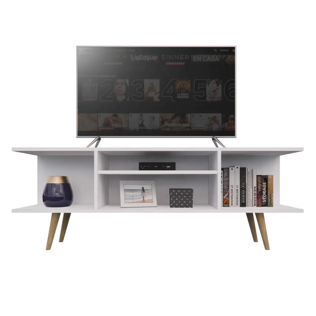 MOVENDA - Mesa de TV Montenegro 55 Movenda Blanco