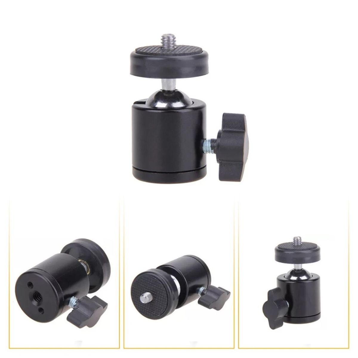 GENERICO - Rótula Giratoria Universal Trípode Dslr Cámara Luz Aro Led