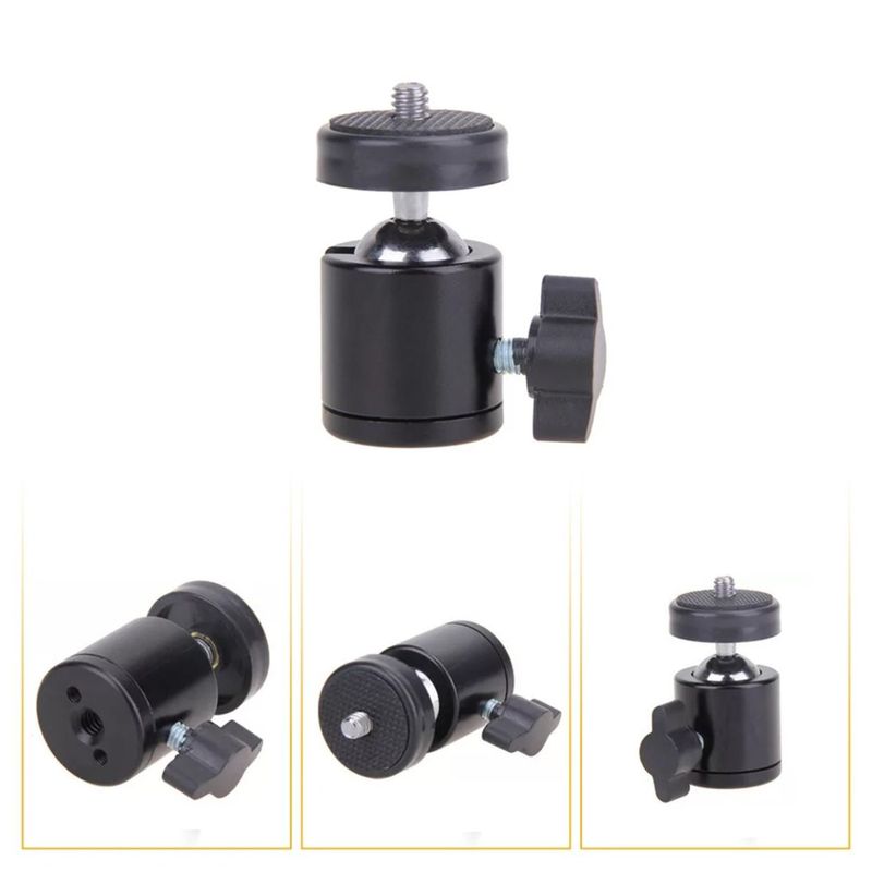 GENERICO - Rótula Giratoria Universal Trípode Dslr Cámara Luz Aro Led