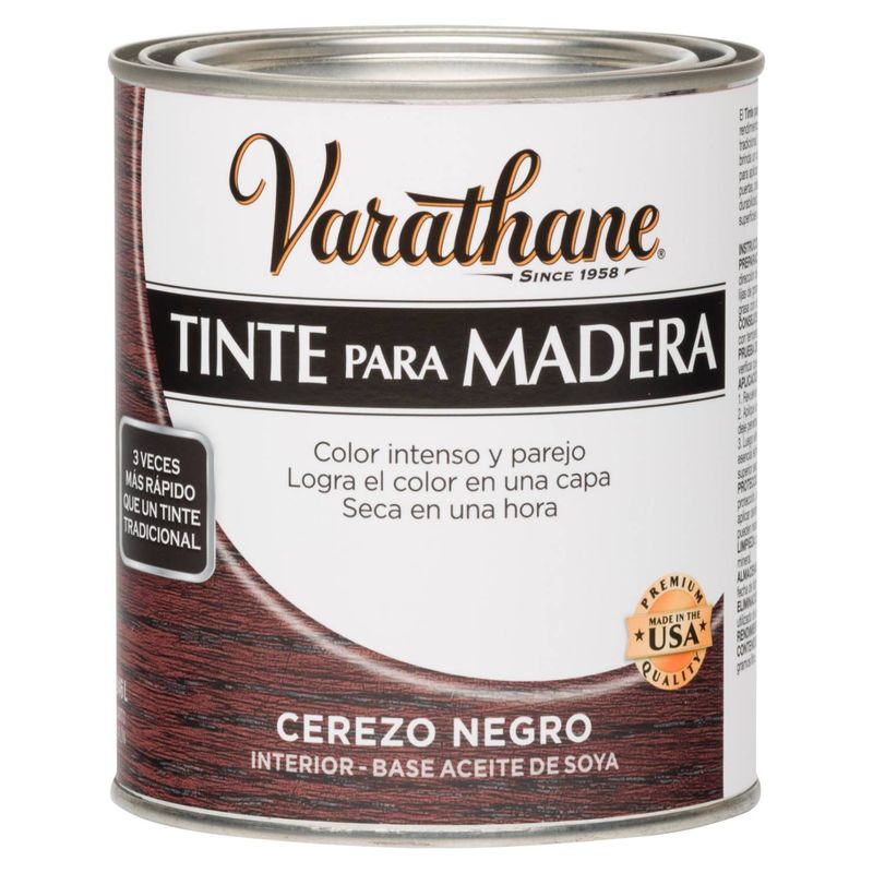 RUST OLEUM - VARATHANE TINTE PARA MADERA CEREZO NEGRO 946 ML
