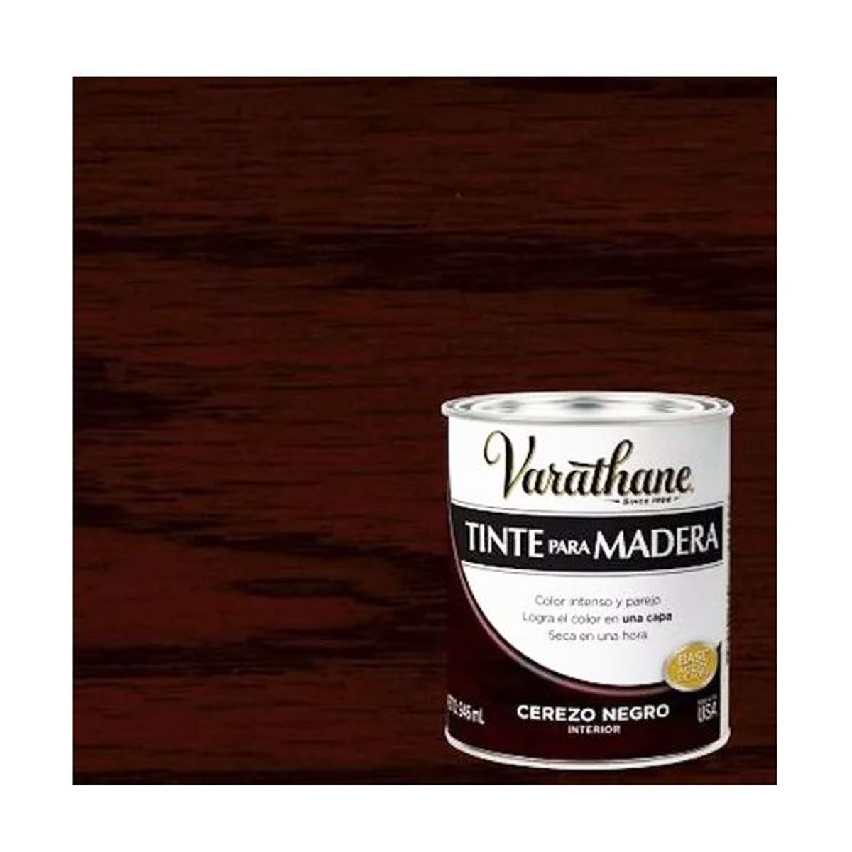 RUST OLEUM - VARATHANE TINTE PARA MADERA CEREZO NEGRO 946 ML