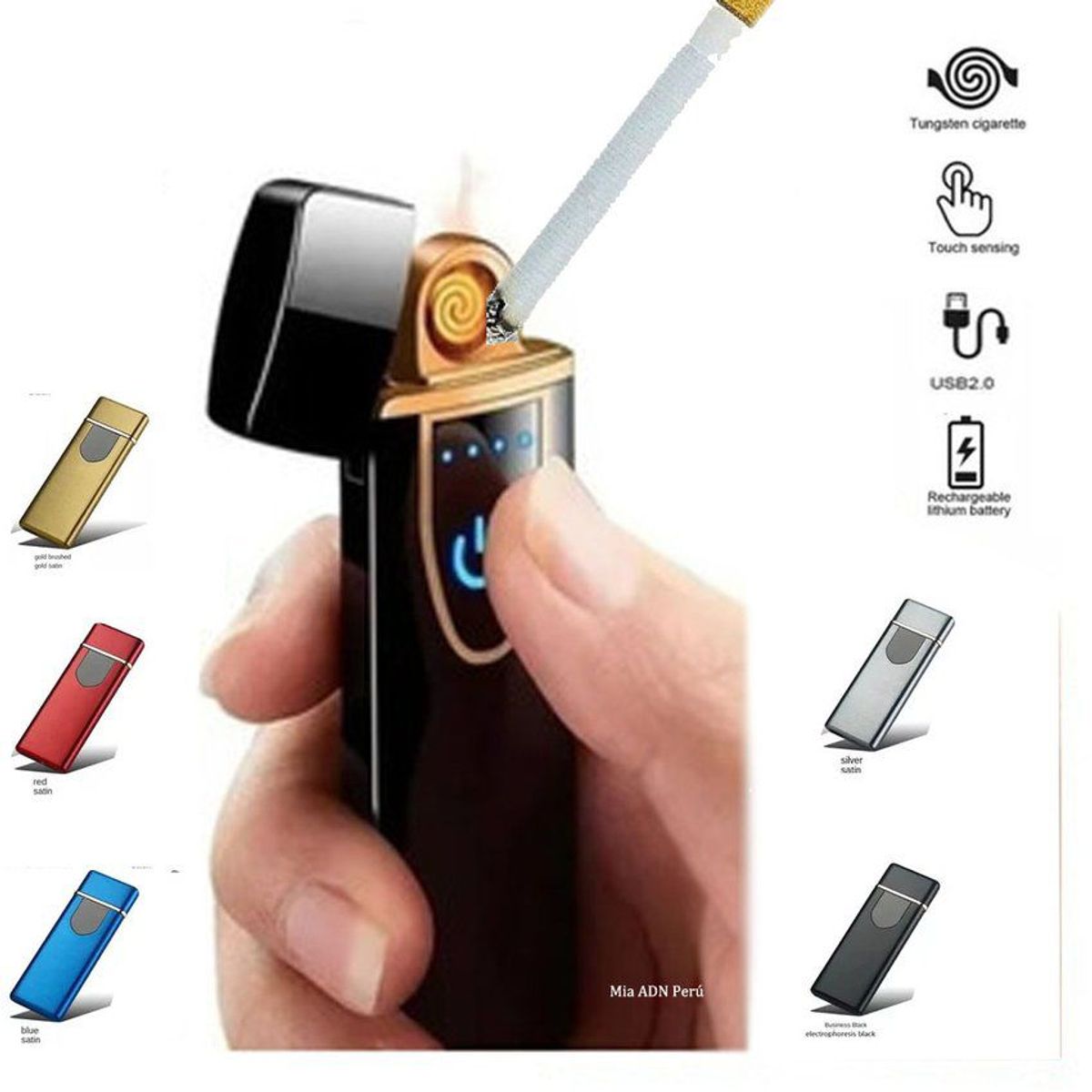 GENERICO - Encendedor electrónico recargable con carga usb