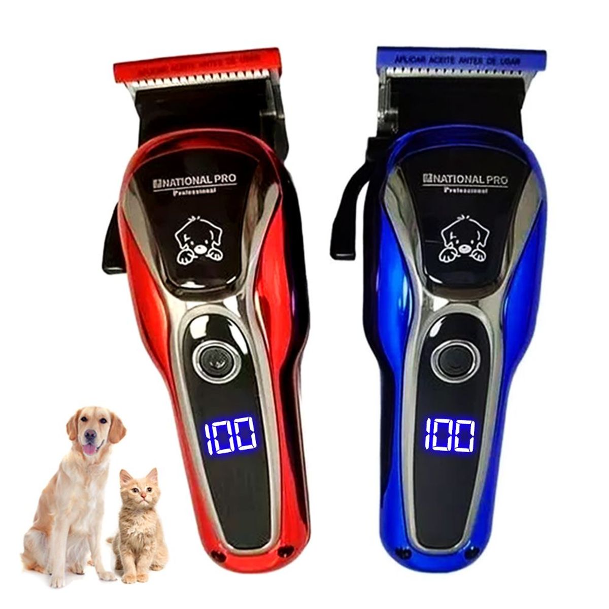 GENERICO - Máquina Inalámbrica Corta Pelo Mascotas Pantalla Led