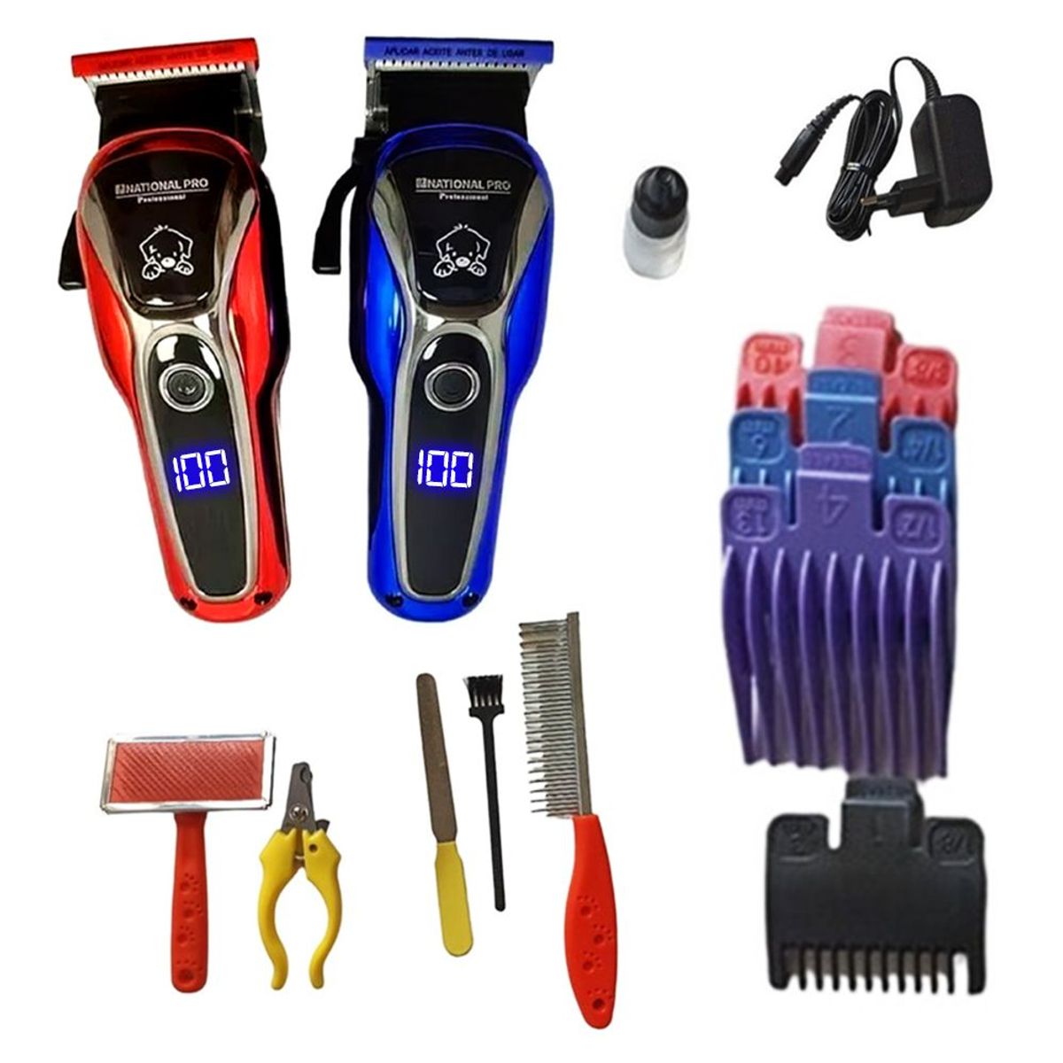 GENERICO - Máquina Inalámbrica Corta Pelo Mascotas Pantalla Led