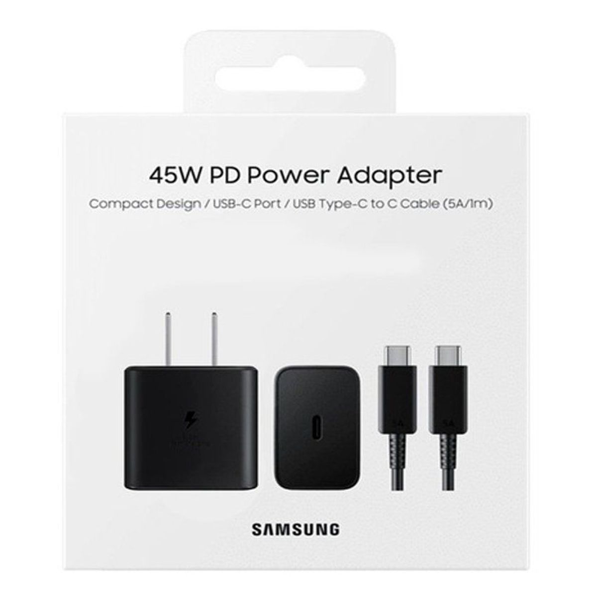 SAMSUNG - Samsung 45W Travel Adapter + Usb-c Cable Edition 2022 - Black