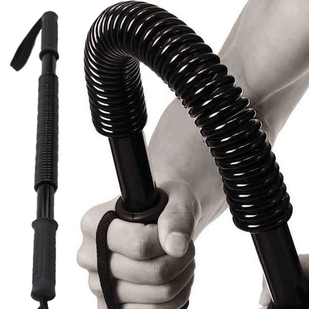 HOLGU - Barra Torsión Resorte Hand Grip Antebrazo 40kg 60cm