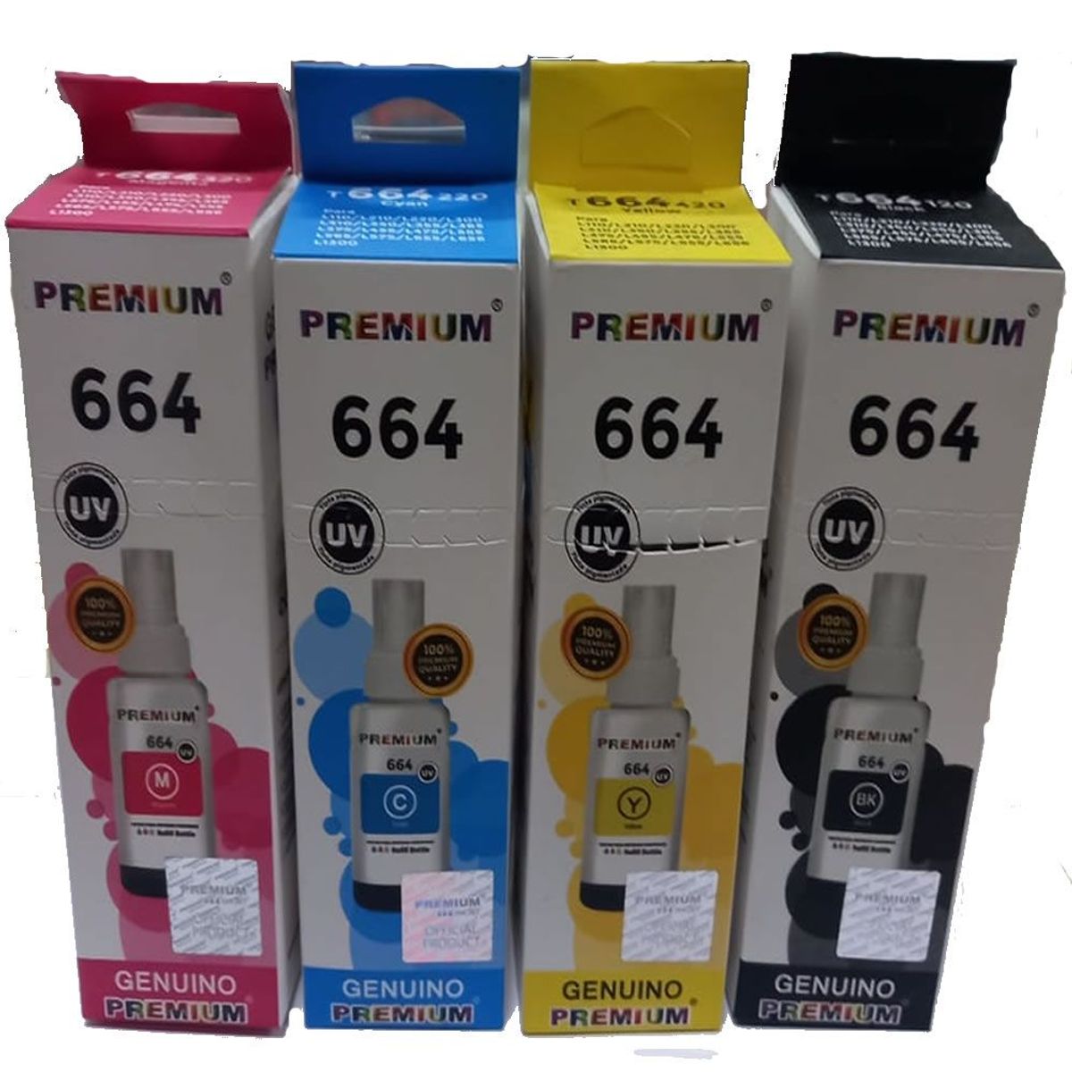 PREMIUM - Tinta 664 PREMIUM PACK Compatible Black Cian Yellow Magenta