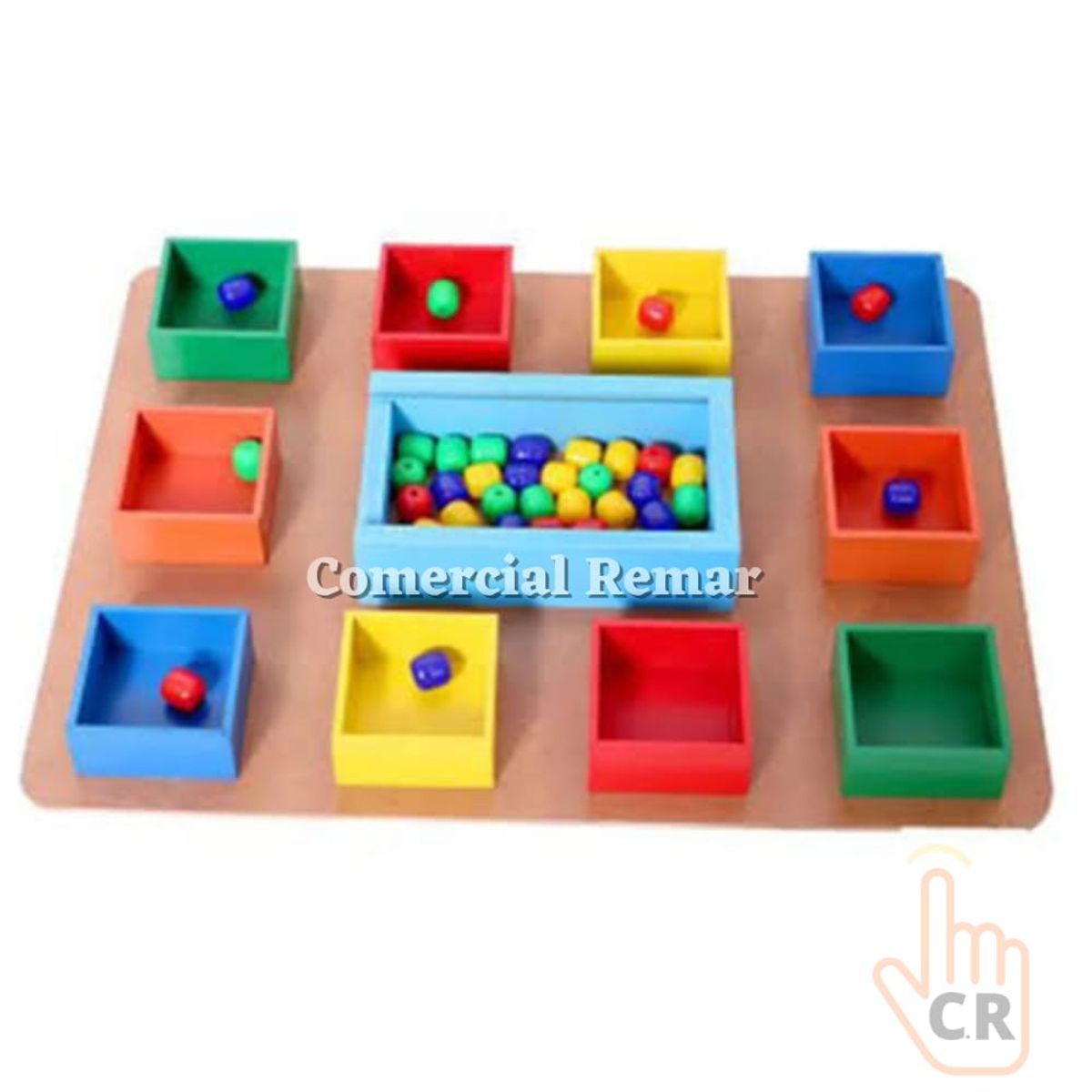 GENERICO - Caja Mackinder de 60 piezas Juego Didactico Matematico