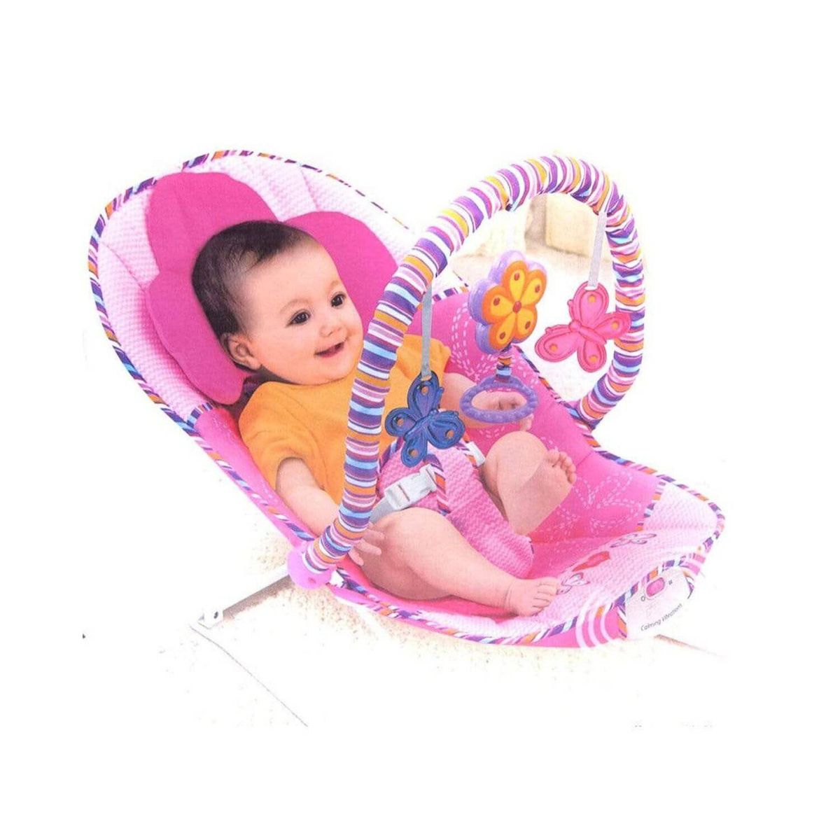 GENERICO - Silla Mecedor con Vibrador time Bouncer Rosado