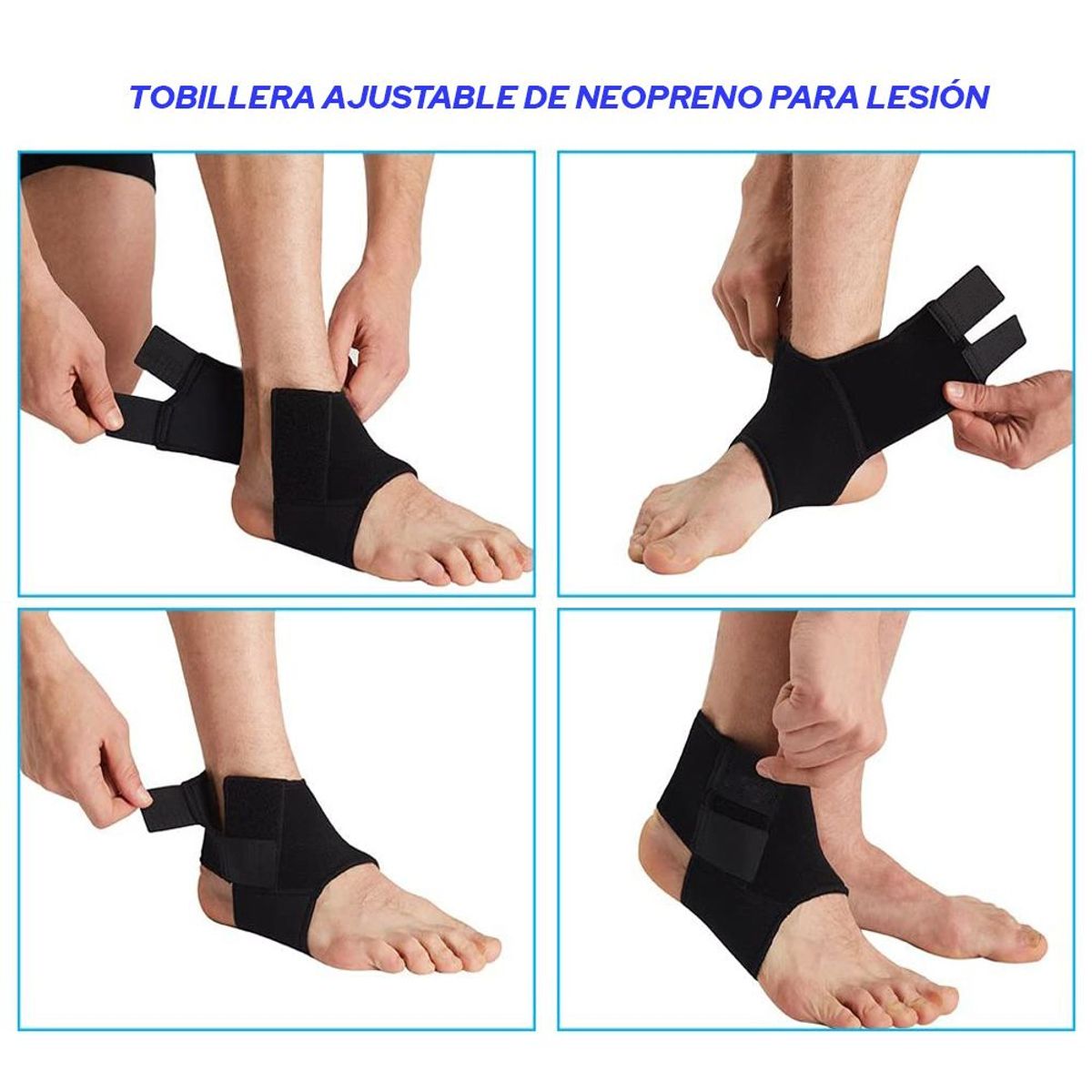 HOLGU - TOBILLERA AJUSTABLE DE NEOPRENO PARA LESIÓN