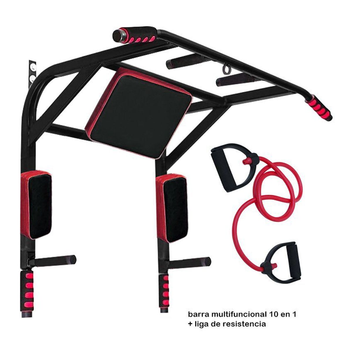 HOLGU - Barra Multifuncional Paralela 10 en 1 + Liga De Resistencia