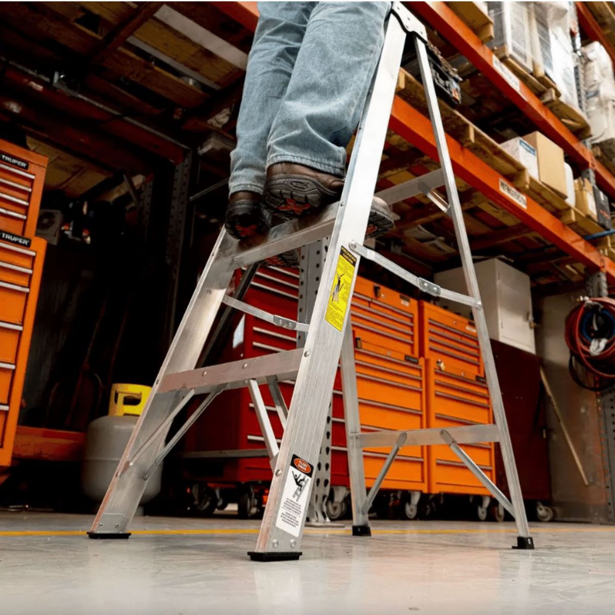 TRUPER - Escalera Tijera 3 Peldaños Capacidad De Carga 175 Kg Truper