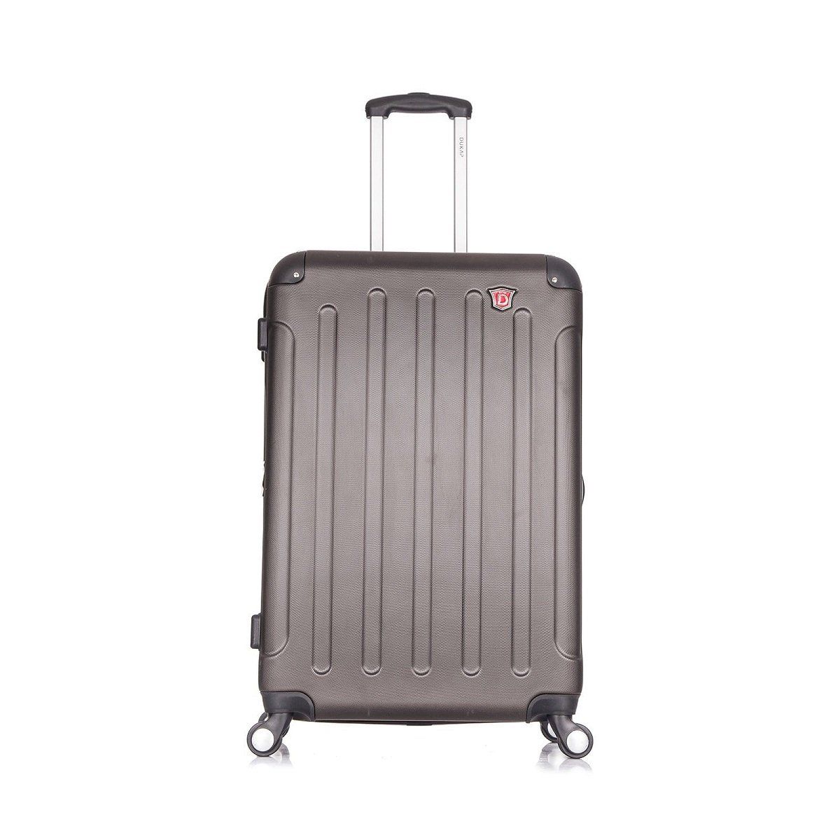 DUKAP - Maletas De Viaje Balanza Integrada Set de 2 de 51 y 71 cm Gris Oscuro