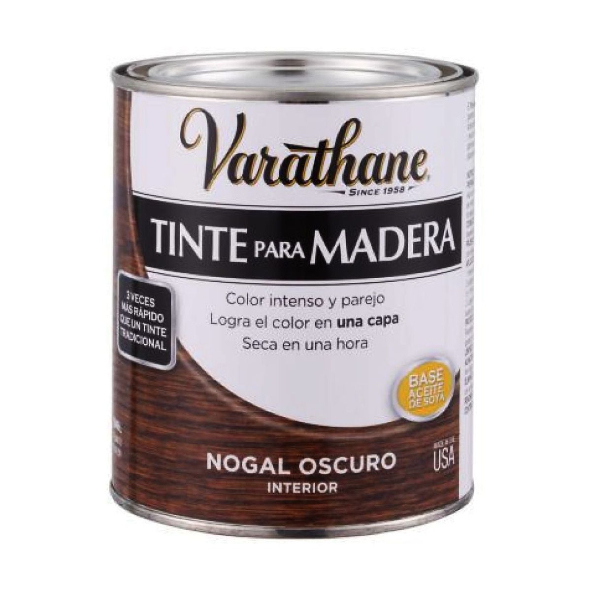 RUST OLEUM - VARATHANE TINTE PARA MADERA NOGAL OSCURO 946 ML