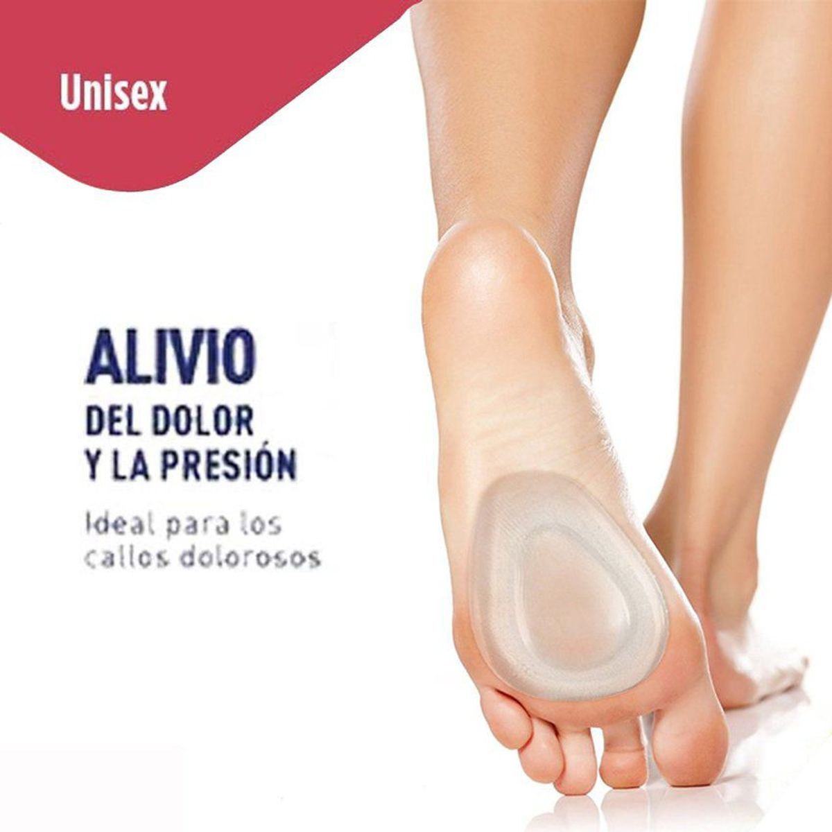 GENERICO - Almohadilla protector plantillas para el cuidado de los pies gel