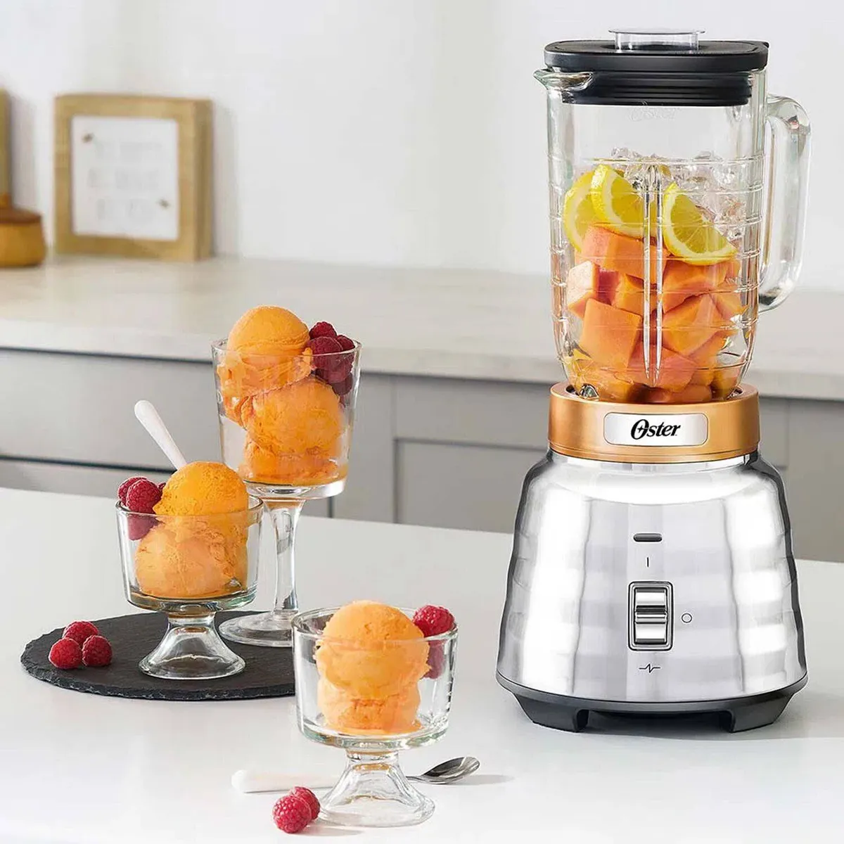 OSTER - Licuadora Oster BLSTPBTG 053 1 Velocidad + Pulsador Potencia 2 HP