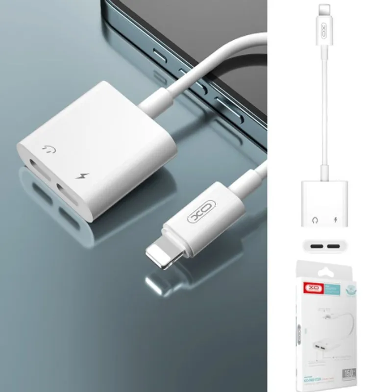 XO SIMPLE IS BEAUTY - Adaptador Lightning para Audífonos Lightning y Carga lightning