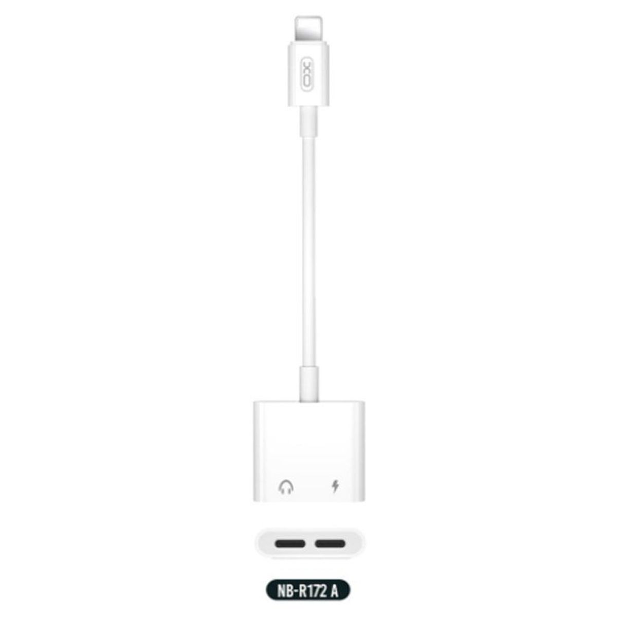 XO SIMPLE IS BEAUTY - Adaptador Lightning para Audífonos Lightning y Carga lightning