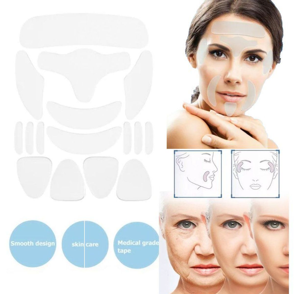 GENERICO - Parche facial anti edad grado medico