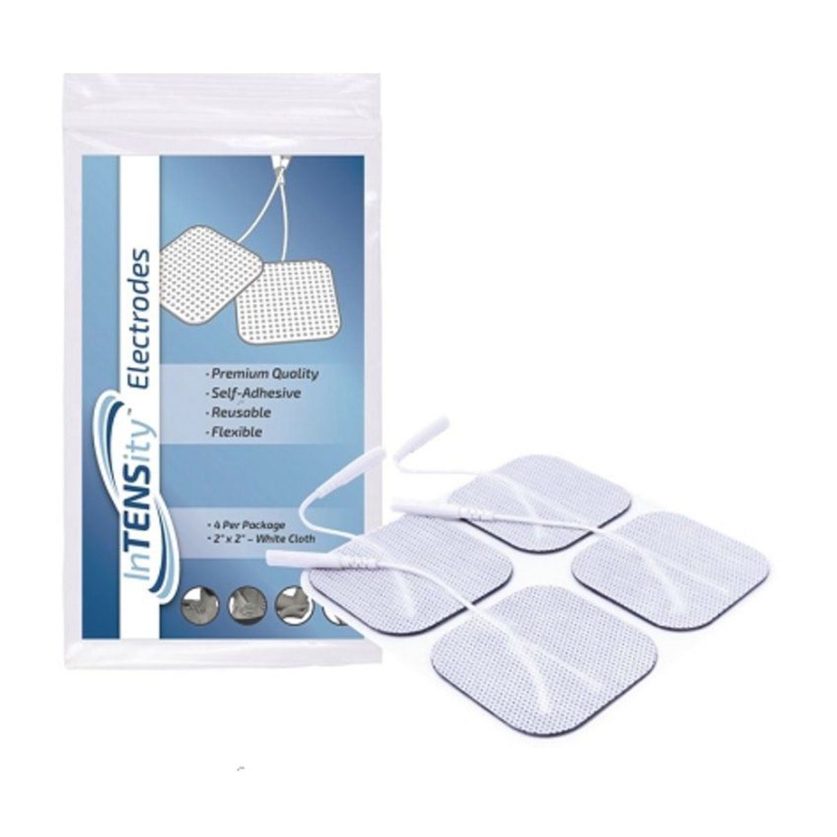 GENERICO - Pack de 8 electrodos premium de 5''x 5 ''