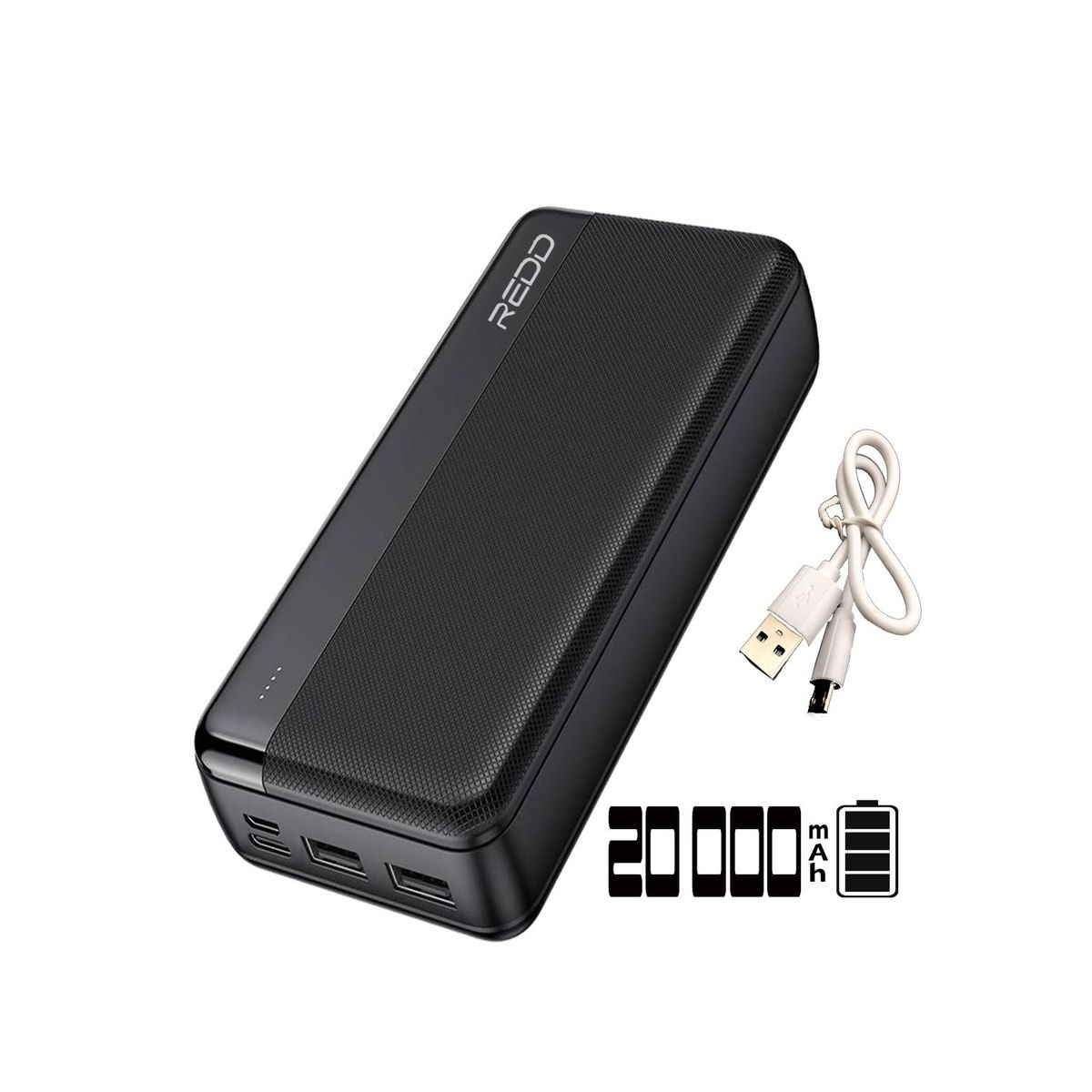 GENERICO - Power Bank Redd 20000mAh Negro 5V-31A Modelo RD-824PW