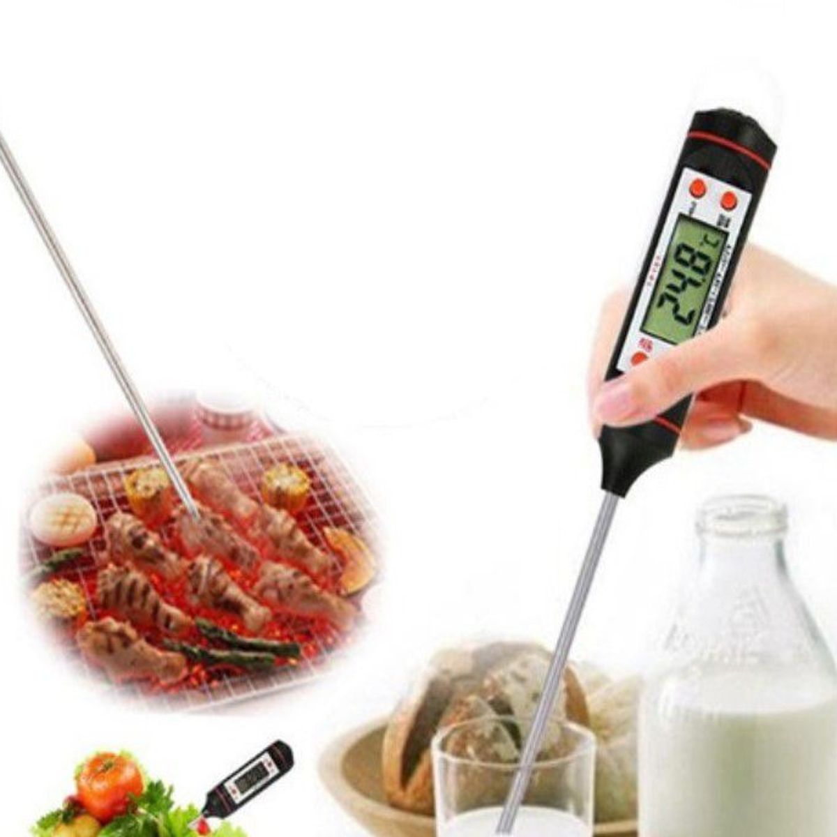 GENERICO - Termometro Digital De Cocina Para Solidos Y Liquidos Nuevos.