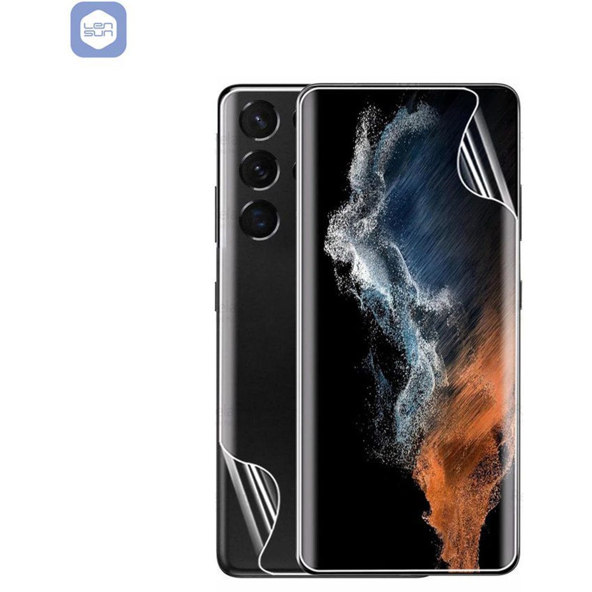 LENSUN - Mica Hidrogel Lensun para Samsung S22 Ambos Lados - Transparente