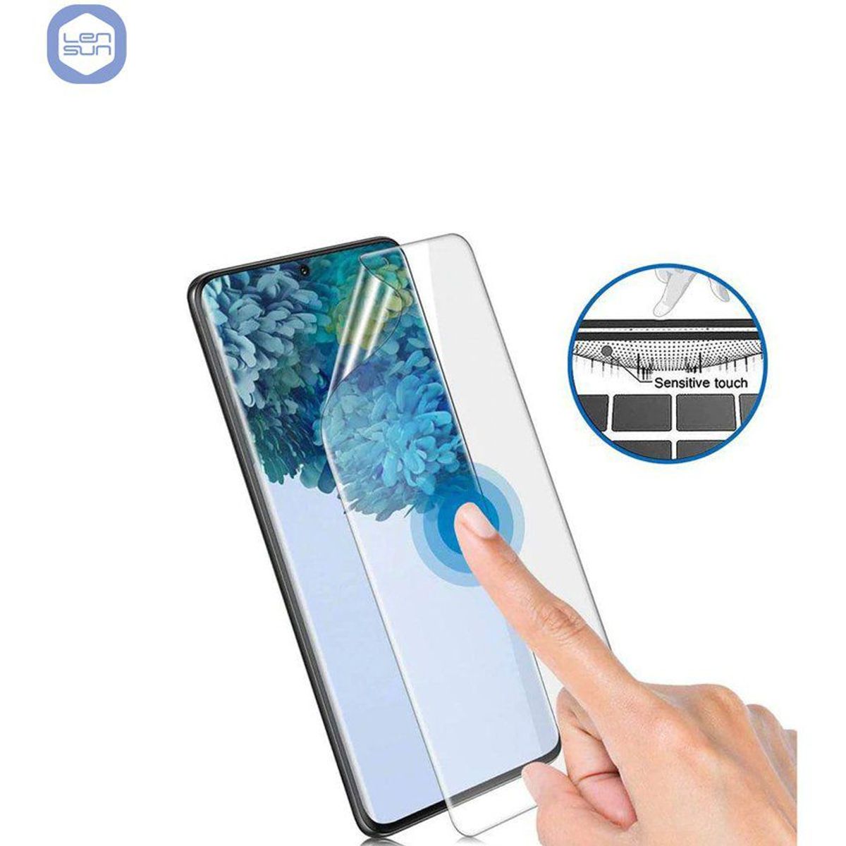 LENSUN - Mica Hidrogel Lensun para Samsung S22 Ambos Lados - Transparente