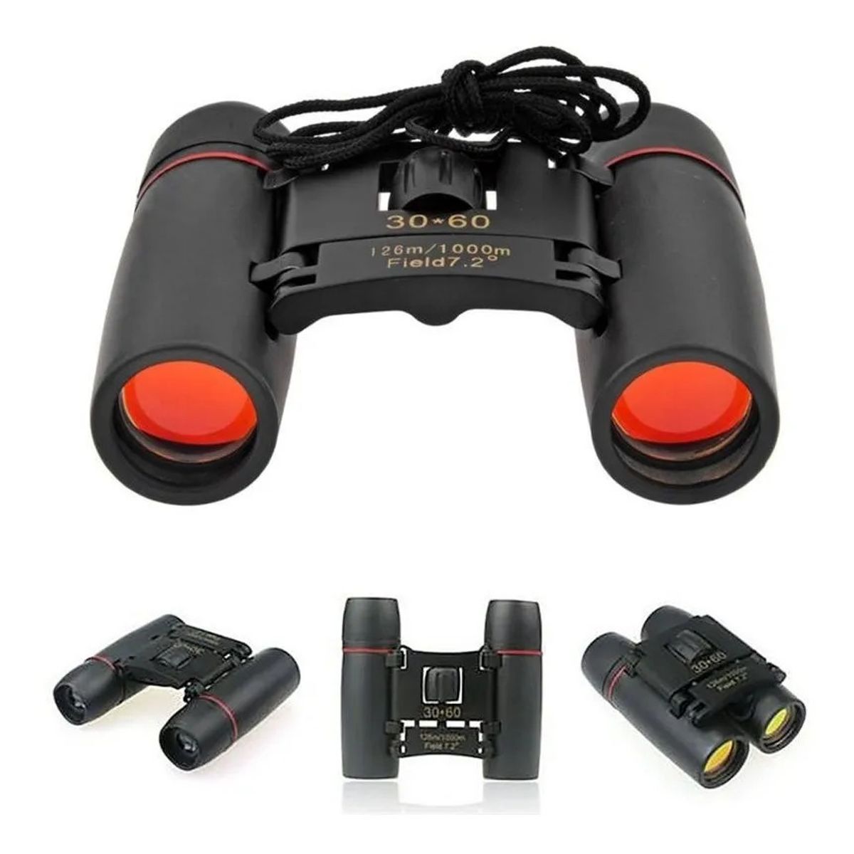 GENERICO - Binocular Bershilt 30x60 + Estuche Alcance 1000 metros