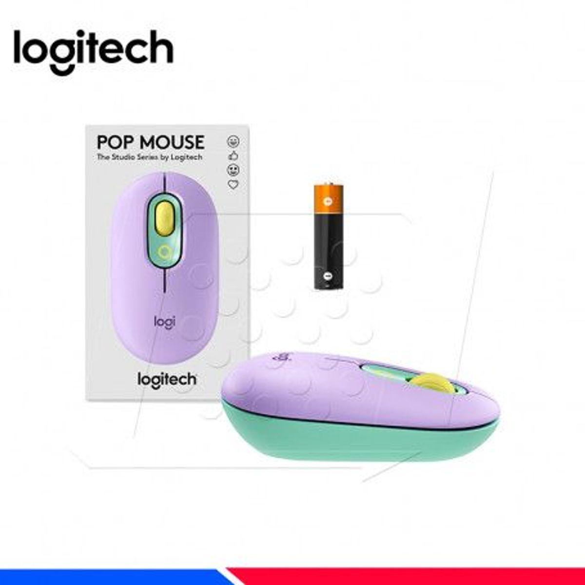 LOGITECH - MOUSE LOGITECH POP BLUETOOTH FRESH VIBES LILAGREEN