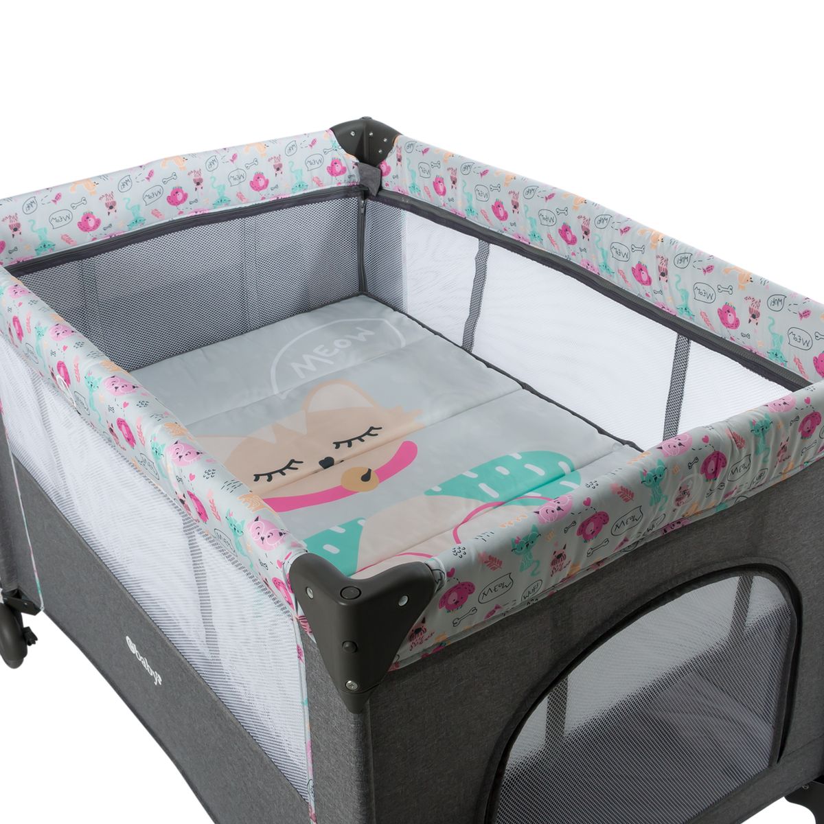 EBABY - Cuna corral colecho nala rosado 751-1