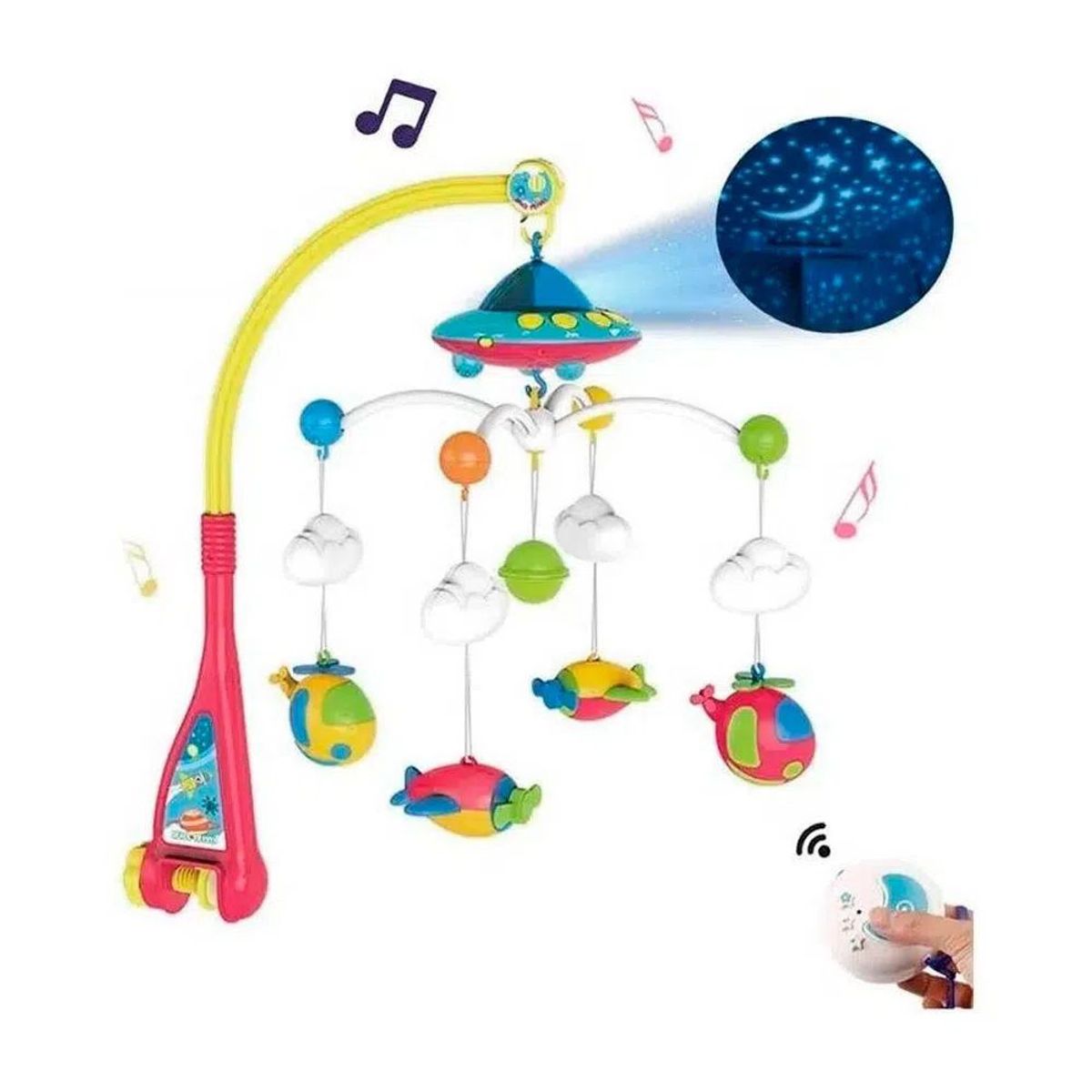 GENERICO - Movil Musical para Cuna con proyector y Control