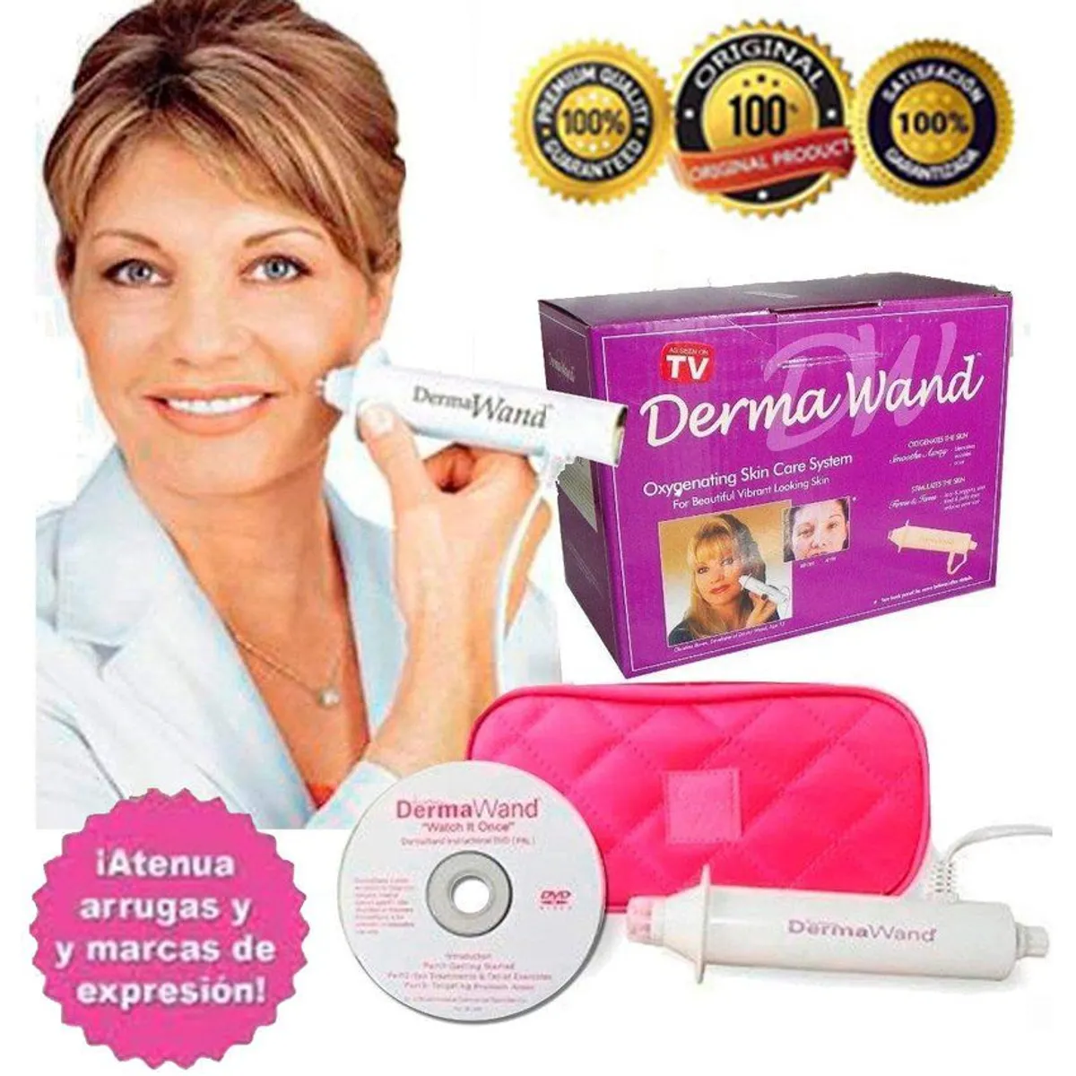 GENERICO - Anti-edad radiofrecuencia derma wand + mascarilla de colageno
