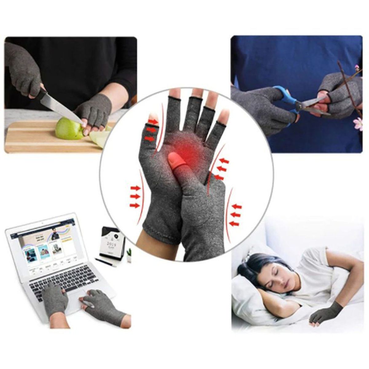 GENERICO - Guantes de compresión artritis tendinitis alivia dolor