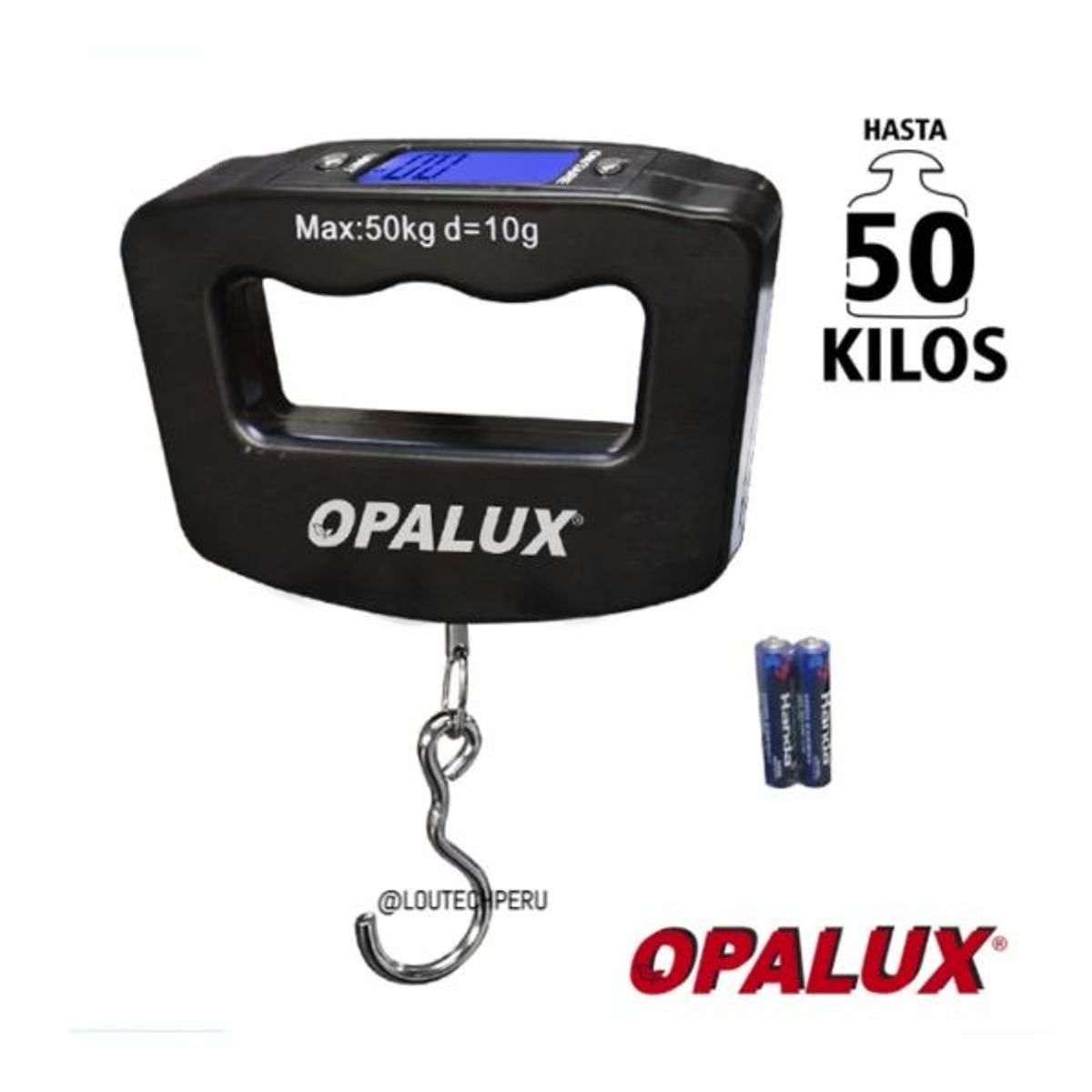 OPALUX - OPALUX - Balanza de mano hasta 50Kg