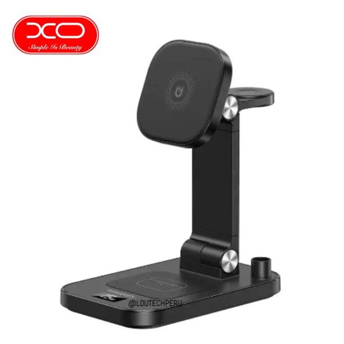 XO SIMPLE IS BEAUTY - XO - Soporte magnético para carga inalámbrica 4 en 1 15W