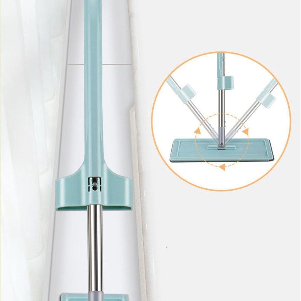 OEM - Trapeador Plano 360° Con Mopa De Microfibra Absorbente