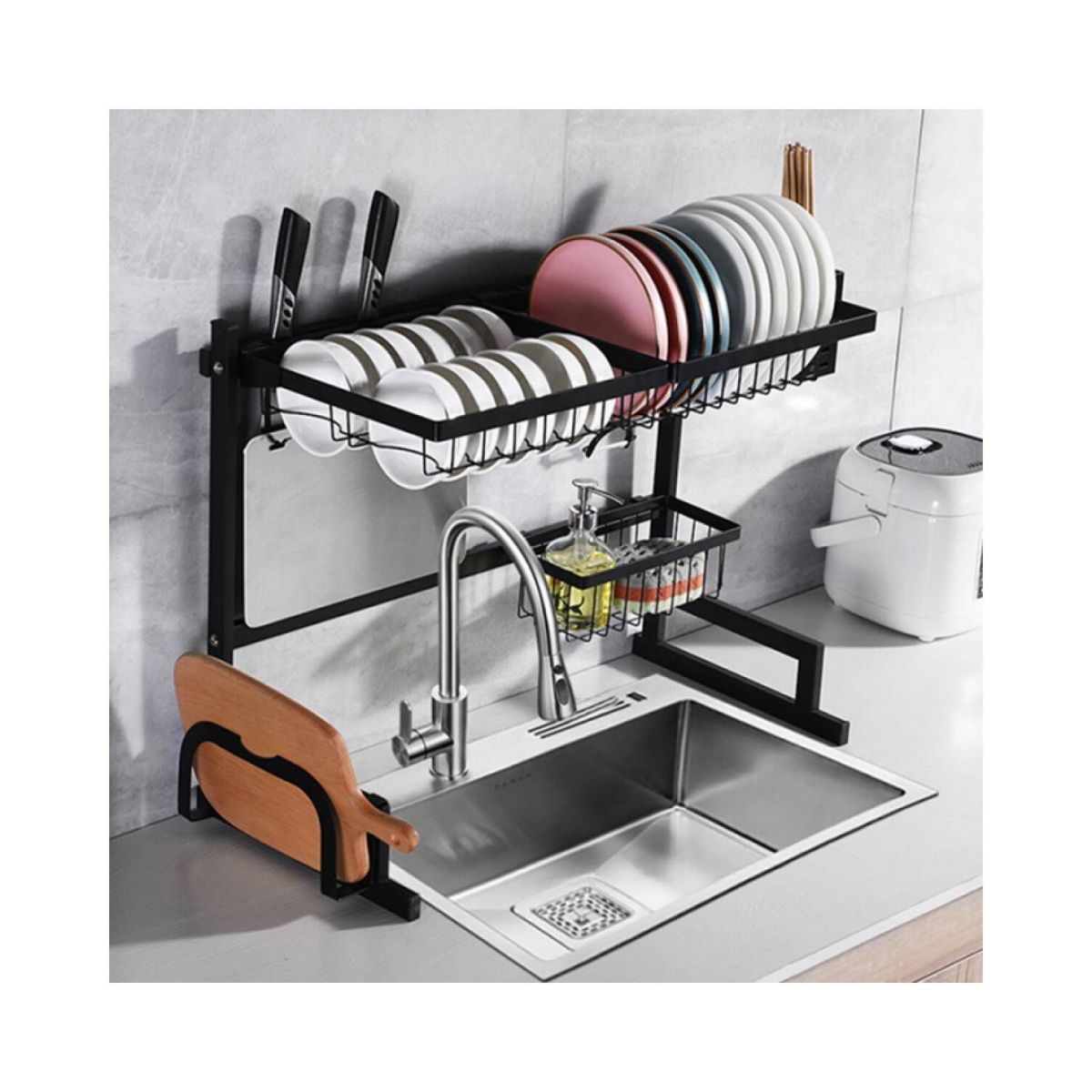 GENERICO - Organizador de cocina escurridor de platos de  85 cm