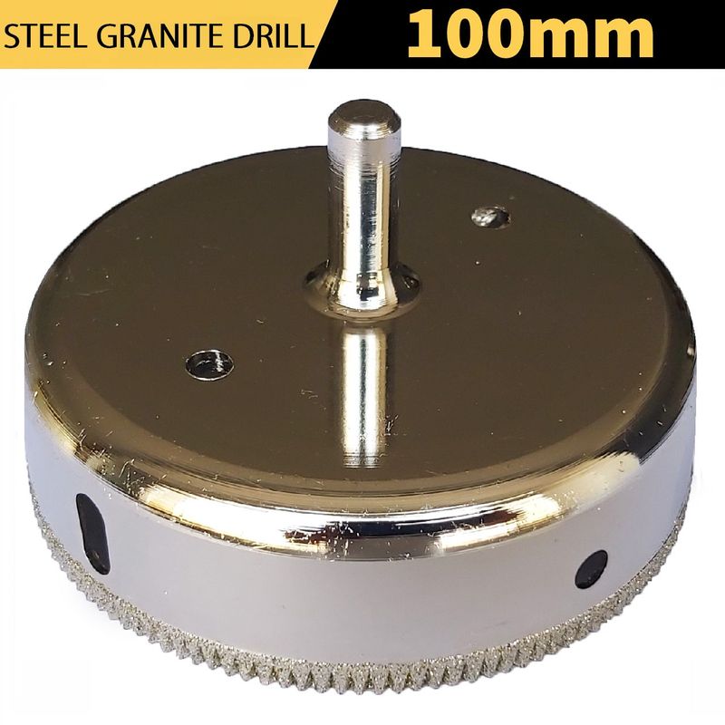 GENERICO - Broca Diamantado Serrucho 100mm Perforar Granito Mayolica Porcelanato