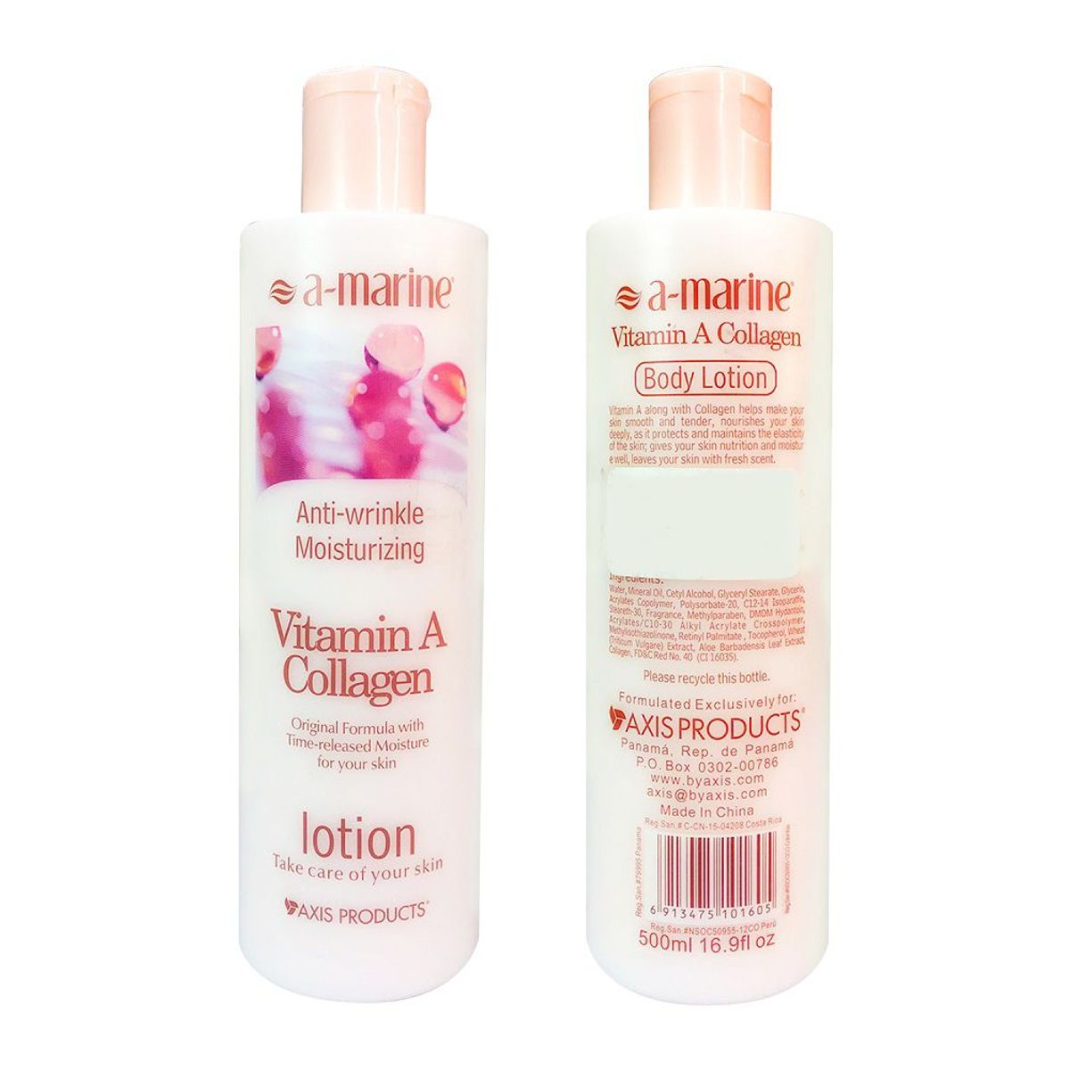 GENERICO - 2 Locion Corporal de Colageno de vitamina A 500ml