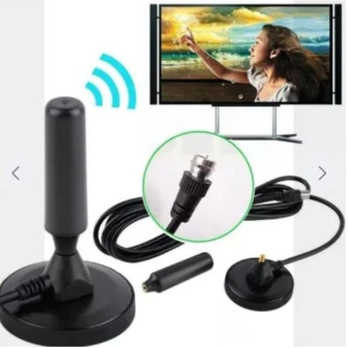 GENERICO - Antena Tv Digital Interior Full HD Televisión Smart TV y Antiguo