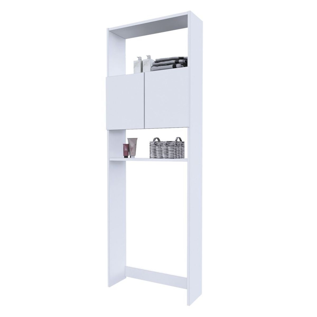 MOVENDA - Organizador de Baño Valencia 182x63cm 2 Puertas Movenda Blanco